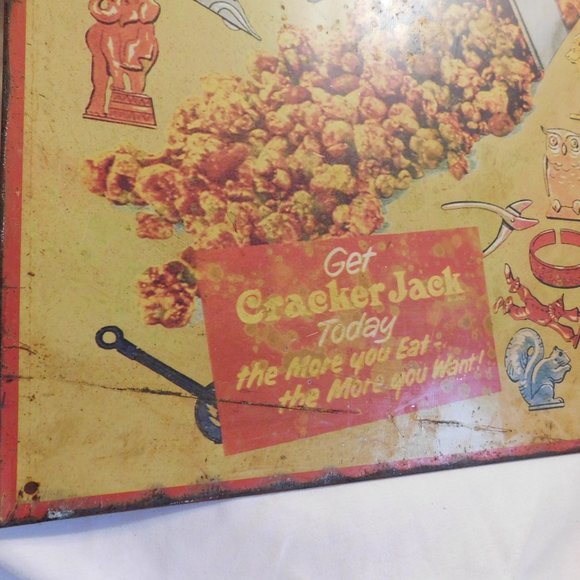 Vintage Cracker Jack Metal Sign - Picture 6 of 8
